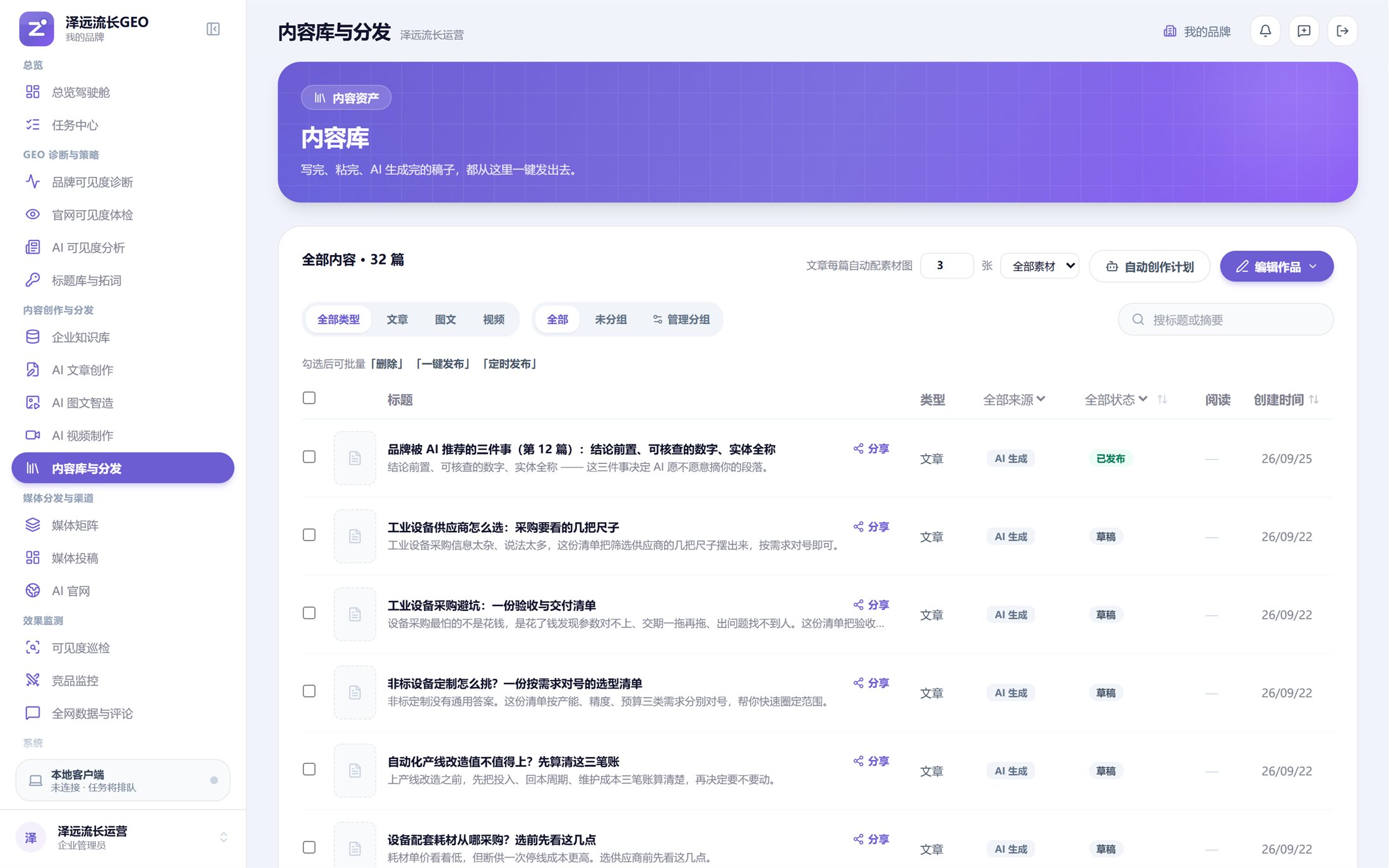 内容库与分发